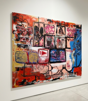 Alternative view of Untitled- Monumental 21ft Neo-expressionist Installation